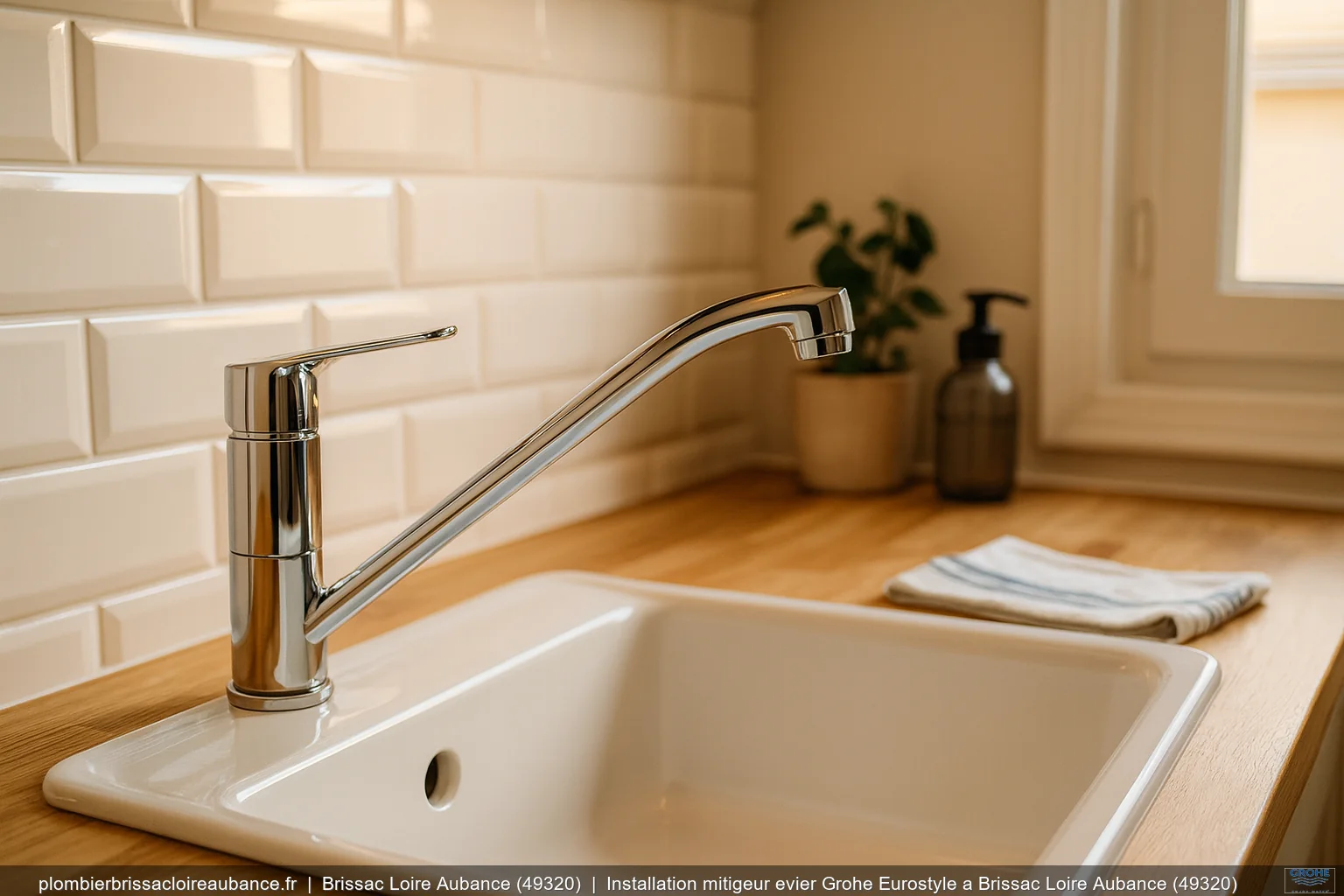 Installation mitigeur evier Grohe Eurostyle a Brissac Loire Aubance (49320)
