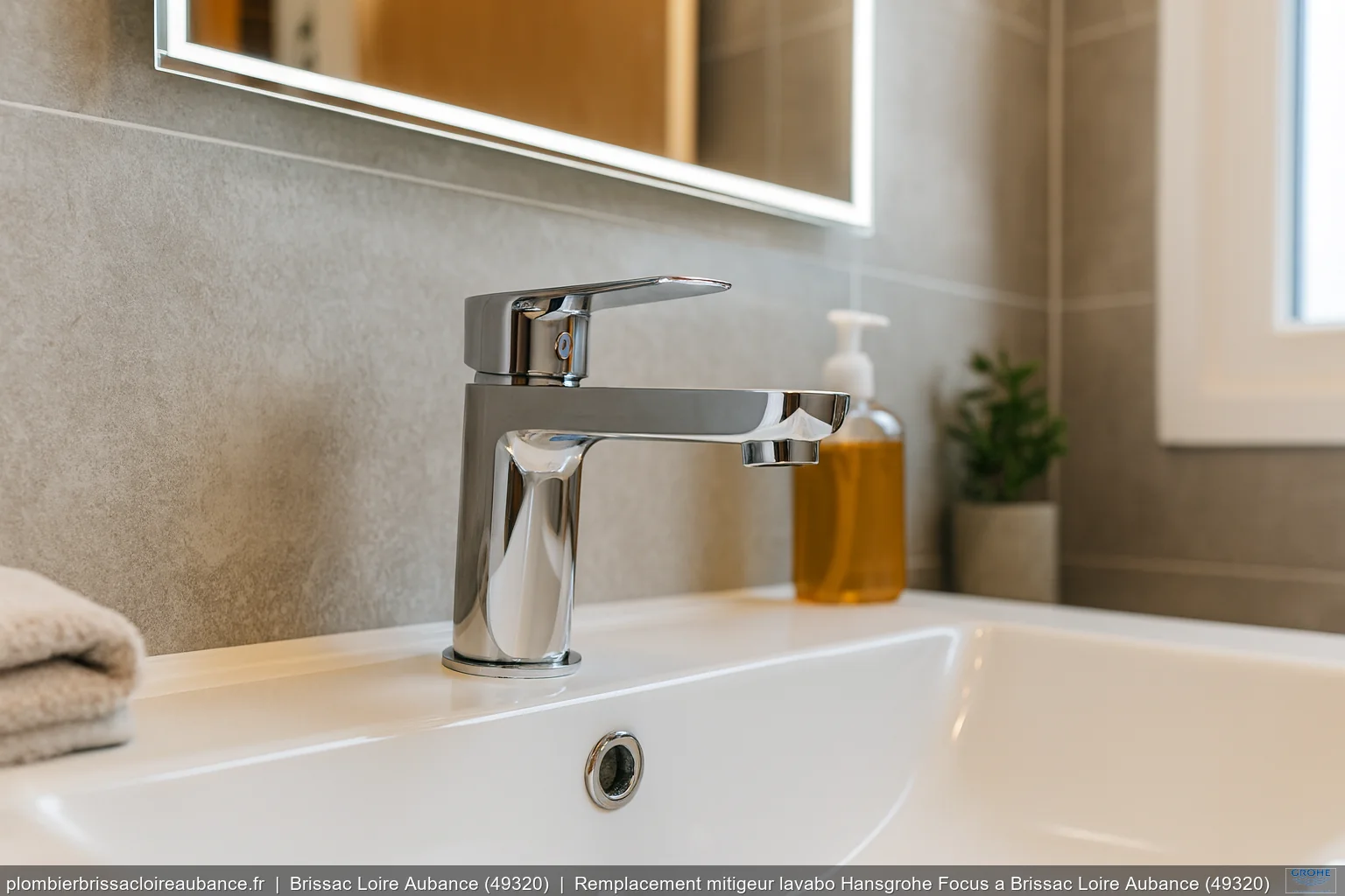 Remplacement mitigeur lavabo Hansgrohe Focus a Brissac Loire Aubance (49320)