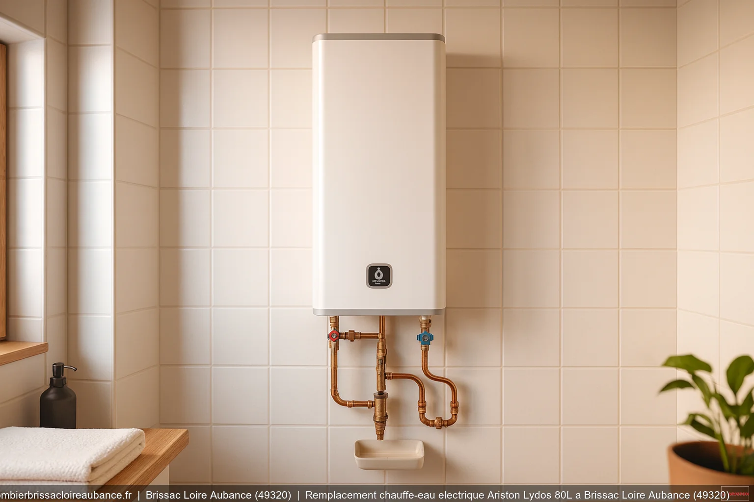 Remplacement chauffe-eau electrique Ariston Lydos 80L a Brissac Loire Aubance (49320)