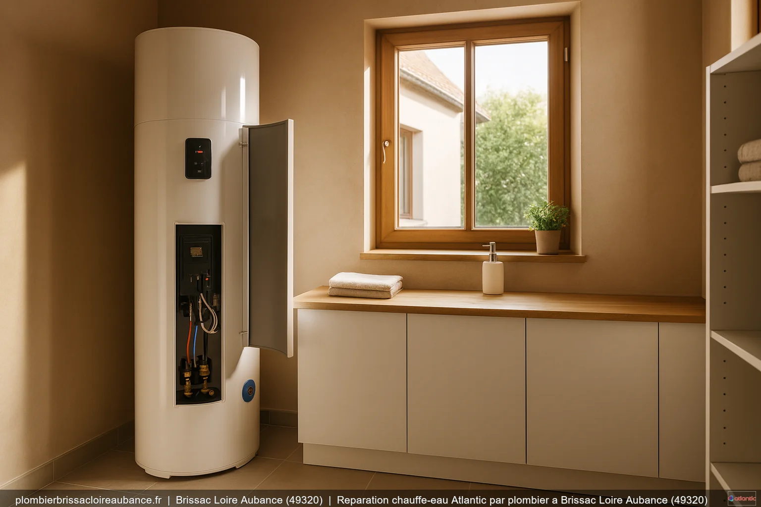 Reparation chauffe-eau Atlantic par plombier a Brissac Loire Aubance (49320)