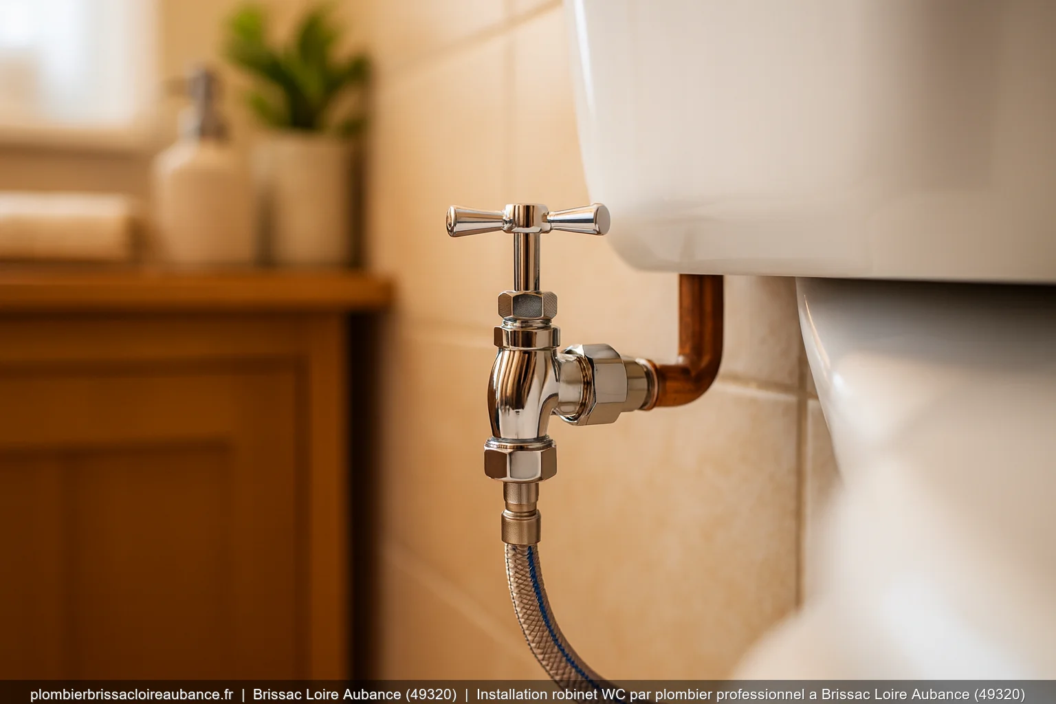 Installation robinet WC par plombier professionnel a Brissac Loire Aubance (49320)